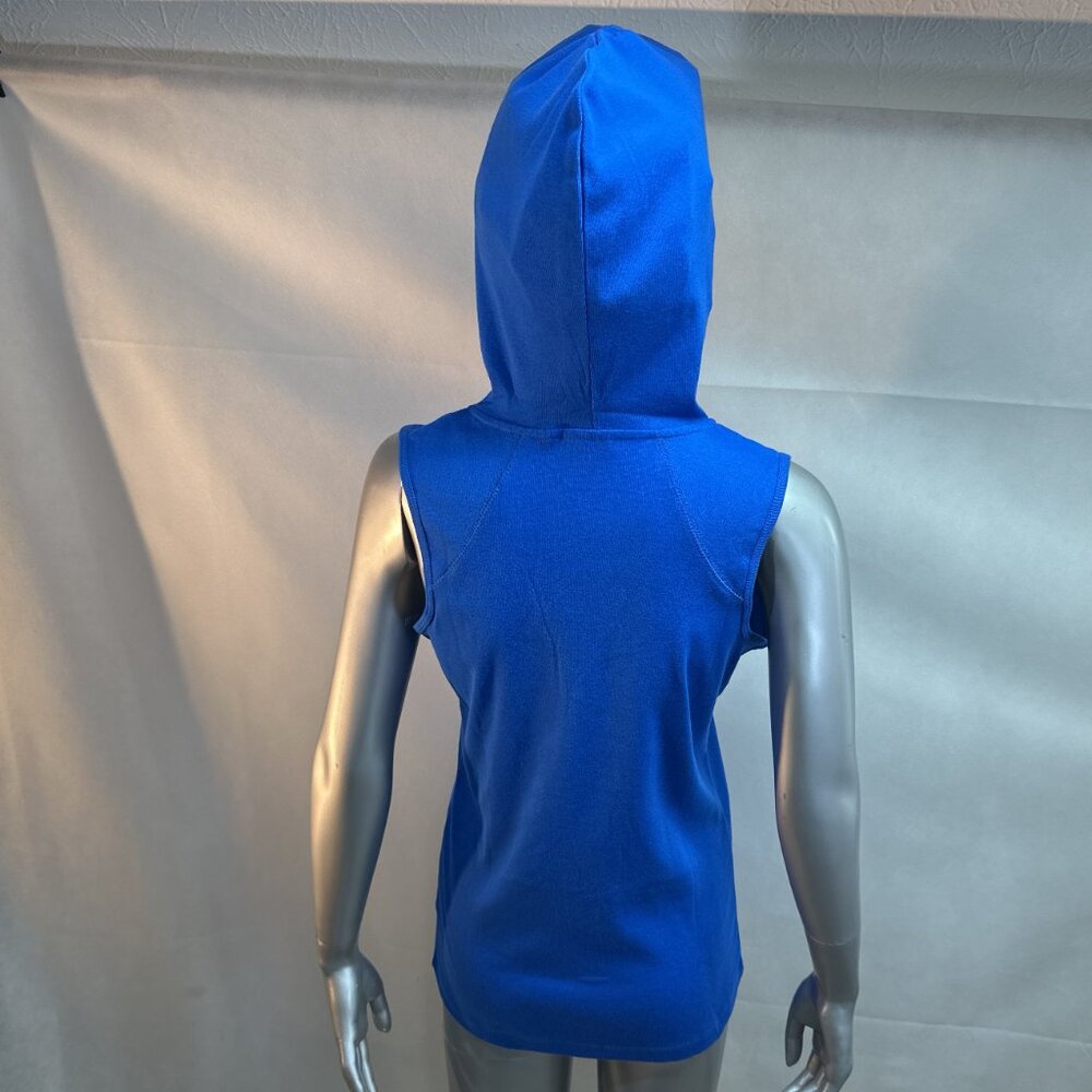NWOT Full-Zip Sleeveless Hoodie/Vest with Kangaroo Pockets - Picture 6 of 8